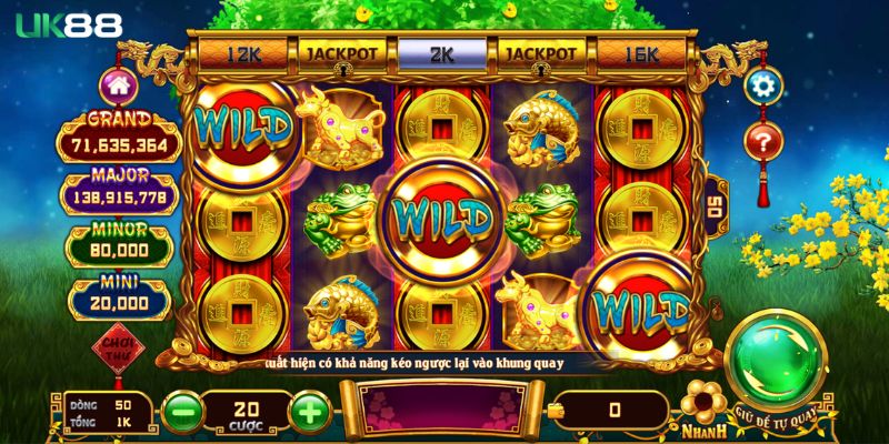 Nổ hũ thần tài là một tựa game quay hũ đổi thưởng trực tuyến 
