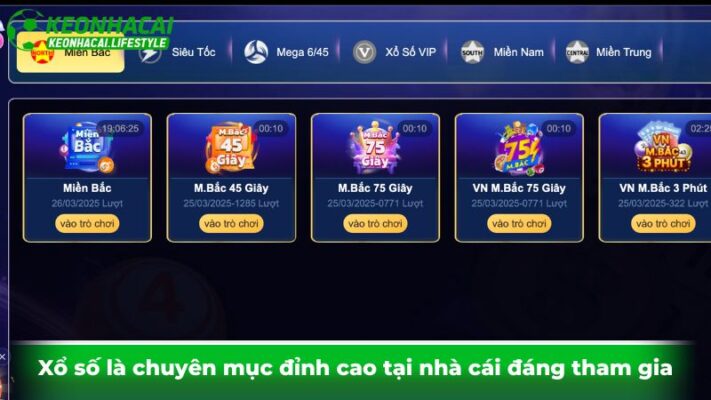 Xổ số là chuyên mục đỉnh cao tại nhà cái đáng tham gia 