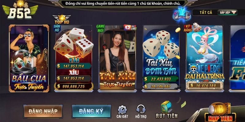 Game B52 đổi thưởng có gì hấp dẫn?