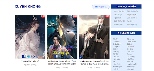 Truyện xuyên không vượt qua thời gian và không gian