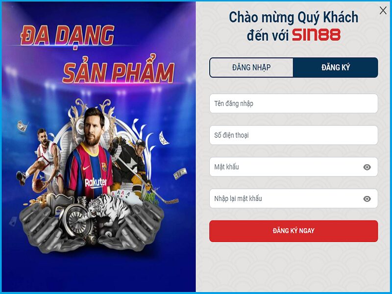 Hướng dẫn người chơi chi tiết cách đăng ký Sin88 đầy đủ