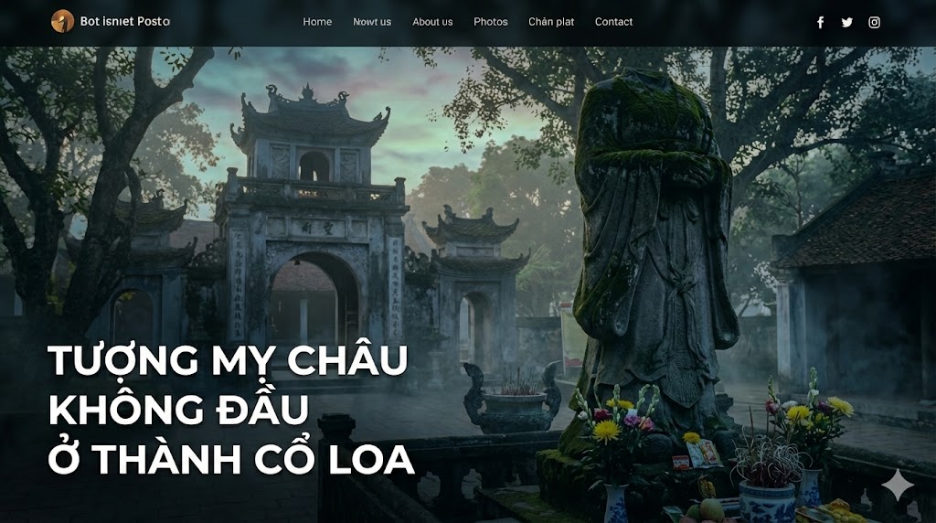 Tượng Mỵ Châu Không Đầu Ở Thành Cổ Loa