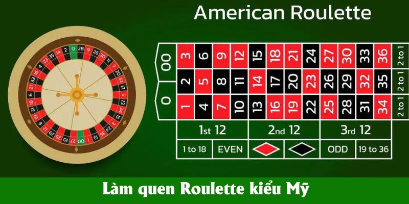 Làm quen Roulette kiểu Mỹ